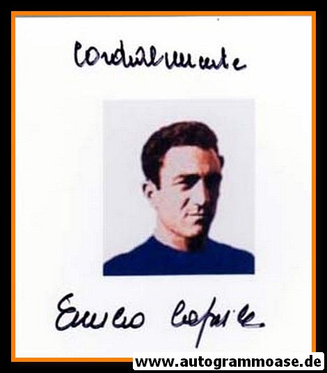 Autogramm Fussball | Italien | 1950er Foto | Emilio CAPRILE (Portrait Color)