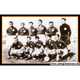 Mannschaftsfoto Fussball | Schweiz | 1950 WM + AG Jacques FATTON (Jugoslawien)
