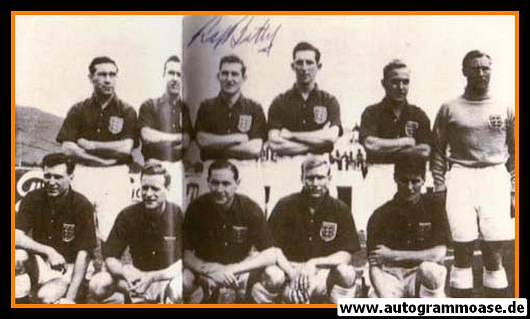 Mannschaftsfoto Fussball | England | 1950 WM + AG Roy BENTLEY (Spiel USA)