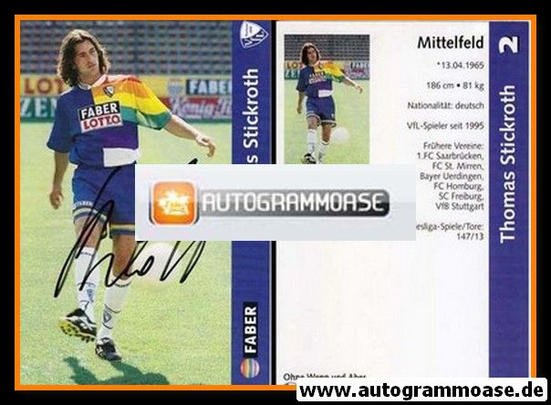 Autogramm Fussball | VfL Bochum | 1997 | Thomas STICKROTH