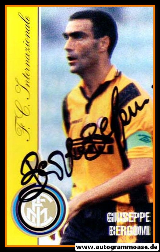 Autogramm Fussball | Inter Mailand | 1980er | Giuseppe BERGOMI (Spielszene Color) 1