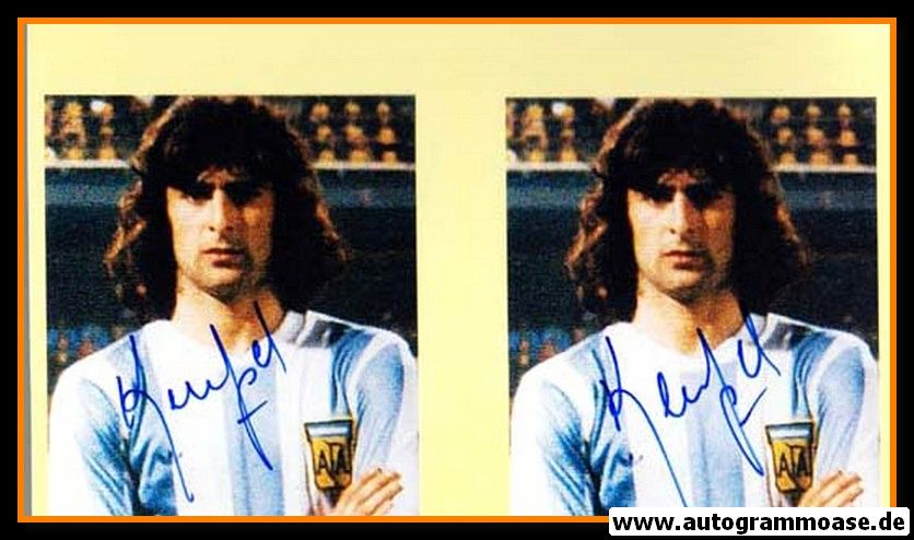 Autogramm Fussball | Argentinien | 1970er Foto | Mario KEMPES (Portrait Color)