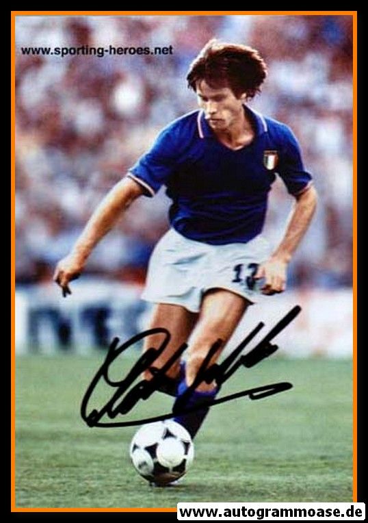 Autogramm Fussball | Italien | 1980er Foto | Gabriele ORIALI (Spielszene Color)