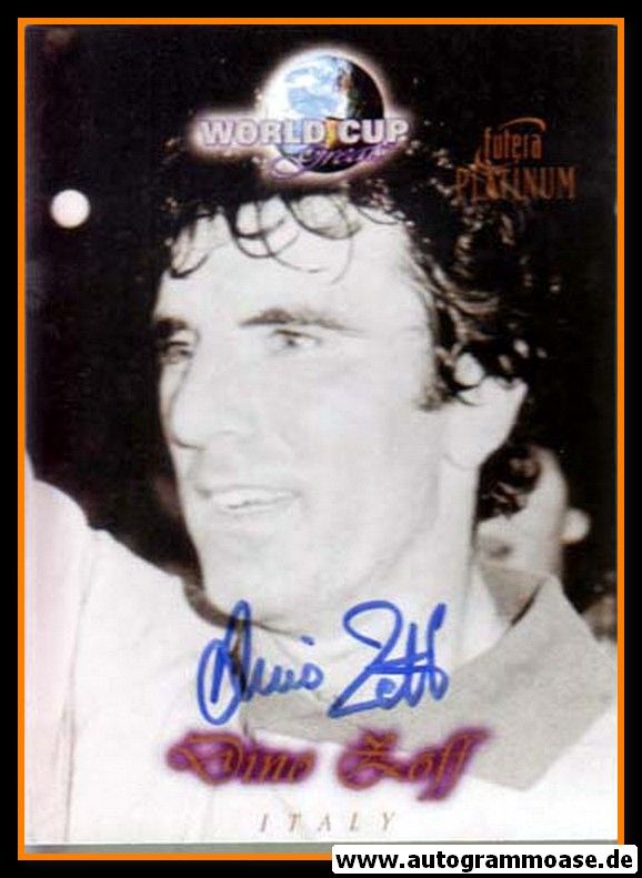 Autogramm Fussball | Italien | 1980er Foto | Dino ZOFF (Portrait SW Futera)