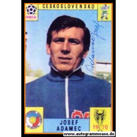 Autogramm Fussball | Tschechien | 1970 WM Foto | Jozef ADAMEC (Portrait Color)