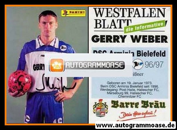Autogramm Fussball | DSC Arminia Bielefeld | 1996 | Silvio MEISSNER