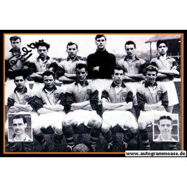 Mannschaftsfoto Fussball | Leeds United | 1955 + AG Jack CHARLTON (1)