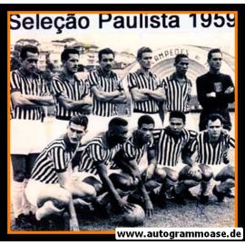 Mannschaftsfoto Fussball | Brasilien | 1959 + AG PEPE