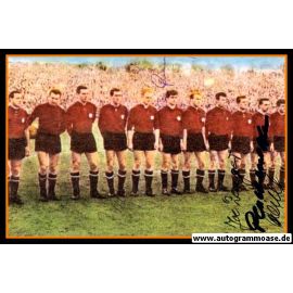 Mannschaftsfoto Fussball | 1. FC Nürnberg | 1961 + 5 AG (Europapokal)
