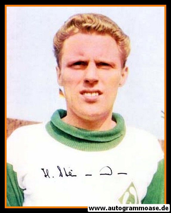 Autogramm Fussball | SV Werder Bremen | 1960er Foto | Heinz STEINMANN (Portrait Color)