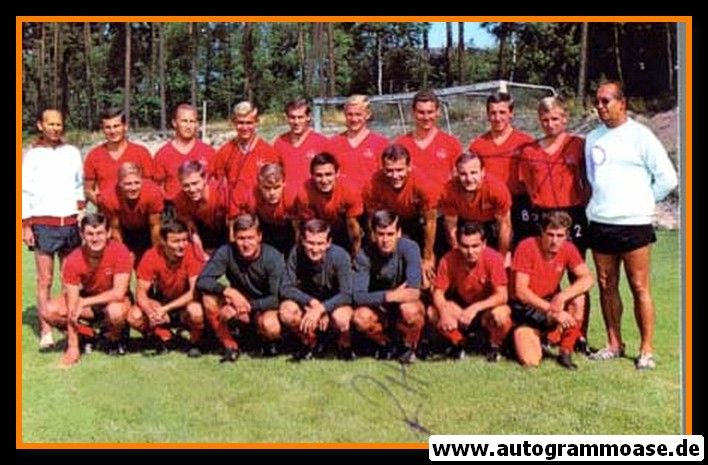 Mannschaftsfoto Fussball | 1. FC Nürnberg | 1968 + 3 Unterschriften