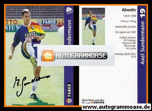 Autogramm Fussball | VfL Bochum | 1997 | Axel SUNDERMANN