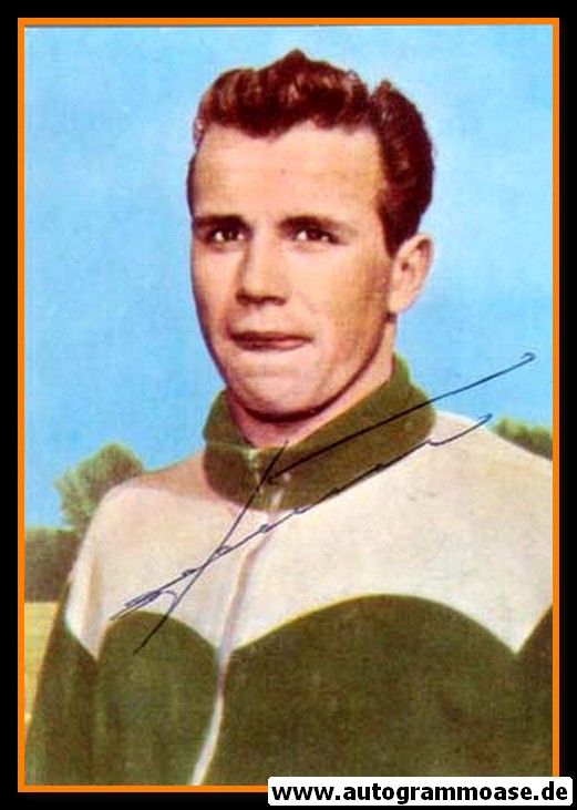 Autogramm Fussball | SV Werder Bremen | 1960er Foto | Helmut SCHIMECZEK (Portrait Color) 2