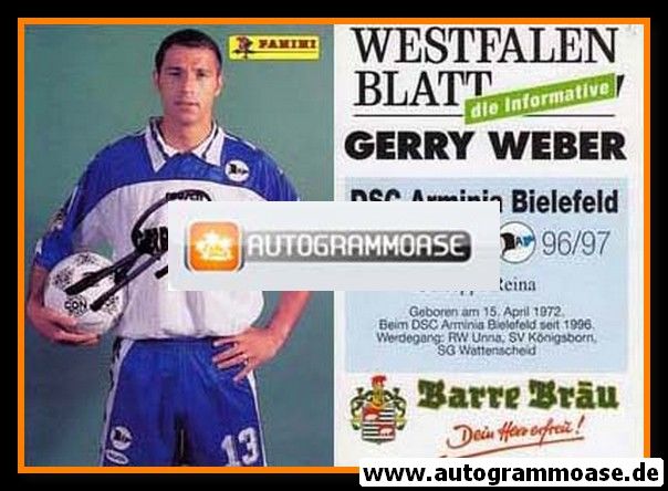 Autogramm Fussball | DSC Arminia Bielefeld | 1996 | Giuseppe REINA 