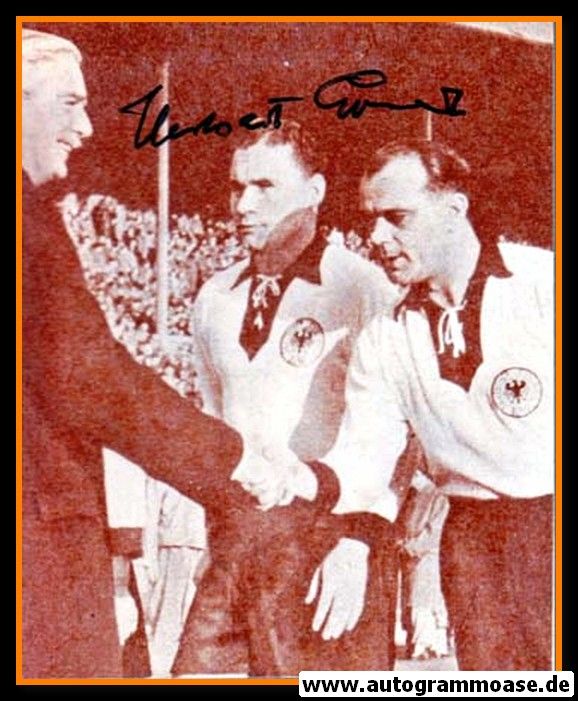 Autogramm Fussball | DFB | 1954 Foto | Herbert ERHARDT (Ehrung England)