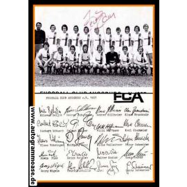 Mannschaftskarte Fussball | FC Augsburg | 1975 + AG Helmut HALLER