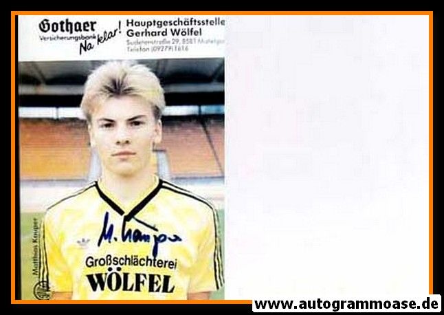 Autogramm Fussball | SpVgg Bayreuth | 1988 | Matthias KAUPER
