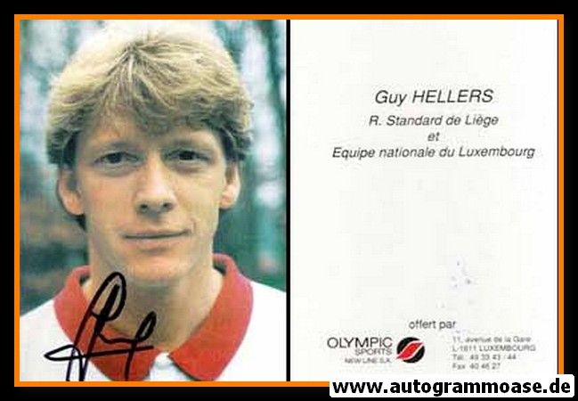 Autogramm Fussball | Standard Lüttich | 1990er | Guy HELLERS