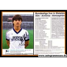Autogramm Fussball | DSC Arminia Bielefeld | 1983 | Matthias WESTERWINTER