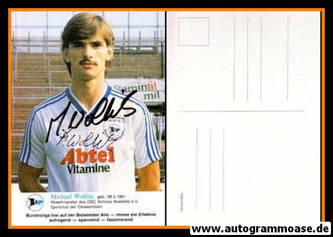 Autogramm Fussball | DSC Arminia Bielefeld | 1985 | Michael WOLLITZ