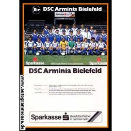 Mannschaftskarte Fussball | DSC Arminia Bielefeld | 1990 Sparkasse + 5 AG