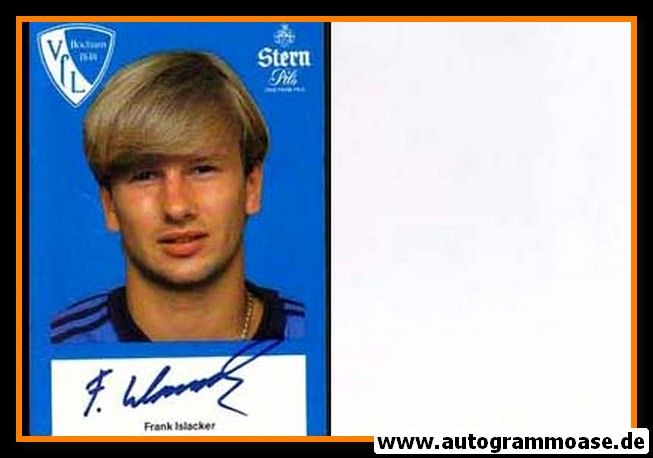 Autogramm Fussball | VfL Bochum | 1982 | Frank ISLACKER