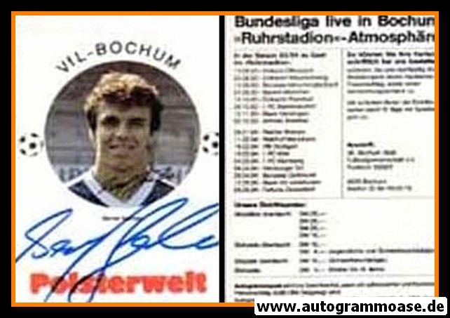 Autogramm Fussball | VfL Bochum | 1983 | Bernd GERBER