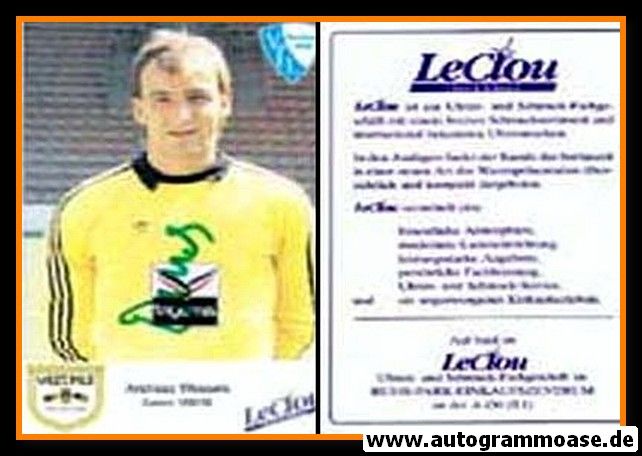 Autogramm Fussball | VfL Bochum | 1988 | Andreas WESSELS