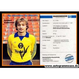 Autogramm Fussball | Eintracht Braunschweig | 1981 | Reinhard KINDERMANN