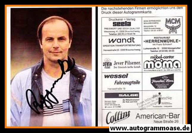 Autogramm Fussball | Eintracht Braunschweig | 1986 | Gerd ROGGENSACK