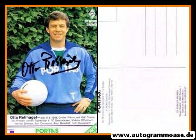 Autogramm Fussball | SV Werder Bremen | 1990 | Otto REHHAGEL