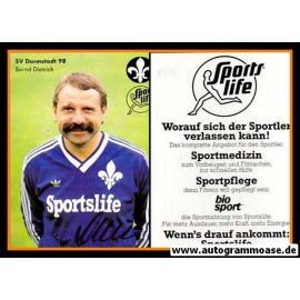 Autogramm Fussball | SV Darmstadt 98 | 1984 | Bernd DIETRICH