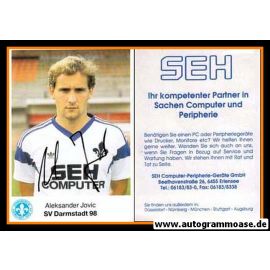 Autogramm Fussball | SV Darmstadt 98 | 1989 | Aleksander JOVIC