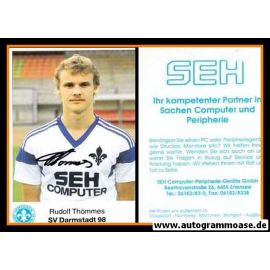 Autogramm Fussball | SV Darmstadt 98 | 1989 | Rudolf THÖMMES