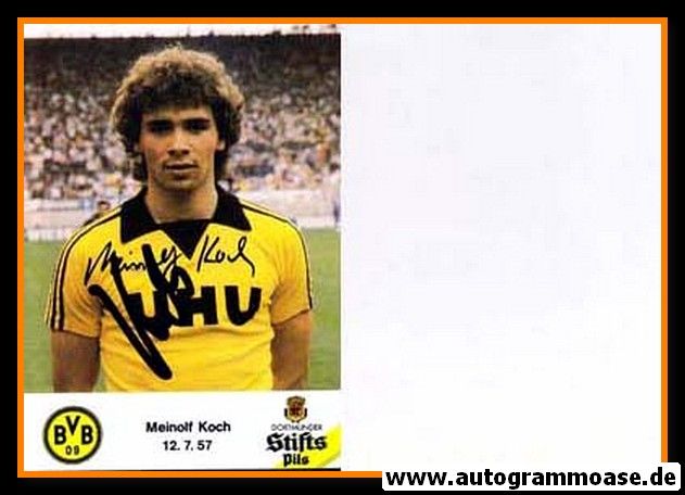 Autogramm Fussball | Borussia Dortmund | 1980 | Meinolf KOCH