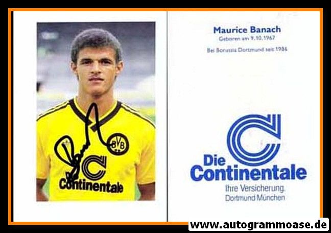 Autogramm Fussball | Borussia Dortmund | 1986 | Maurice BANACH