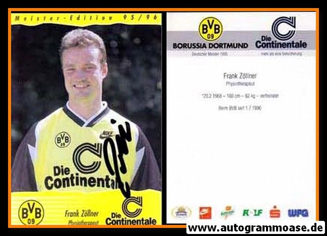 Autogramm Fussball | Borussia Dortmund | 1995 Continentale | Frank ZÖLLNER