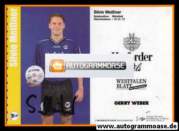 Autogramm Fussball | DSC Arminia Bielefeld | 1999 | Silvio MEISSNER