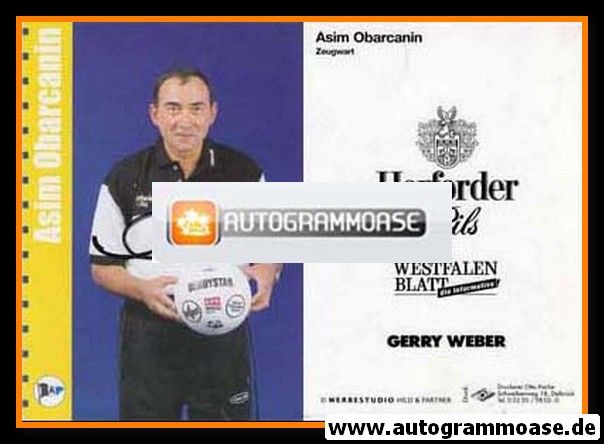 Autogramm Fussball | DSC Arminia Bielefeld | 1999 | Asim OBARCANIN