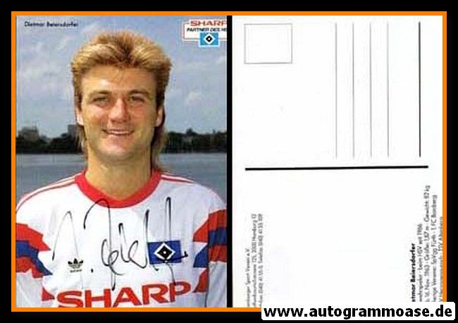 Autogramm Fussball | Hamburger SV | 1990 | Dietmar BEIERSDORFER