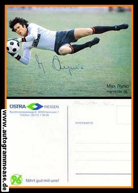Autogramm Fussball | Hannover 96 | 1980er | Max RYNIO (Hanomag)