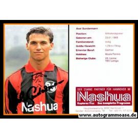 Autogramm Fussball | Hannover 96 | 1990 | Axel SUNDERMANN