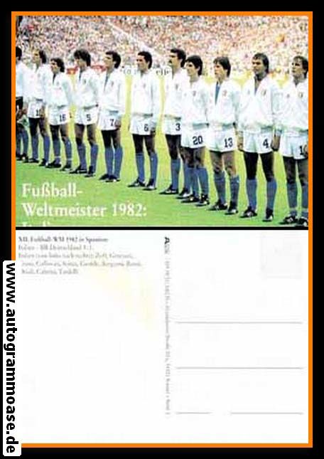 Mannschaftskarte Fussball | Italien | 1982 WM Retro (Spiel DFB)