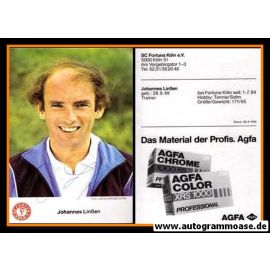 Autogramm Fussball | Fortuna Köln | 1985 | Hannes LINSSEN