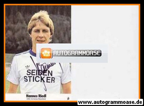 Autogramm Fussball | DSC Arminia Bielefeld | 1981 | Hannes RIEDL