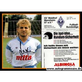 Autogramm Fussball | SV Waldhof Mannheim | 1988 | Peter LUX