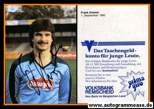 Autogramm Fussball | FC Remscheid | 1983 | Frank KREMER