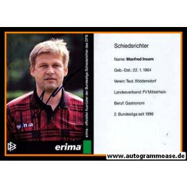 Autogramm Fussball | Schiedsrichter | 1997 Erima | Manfred INSAM