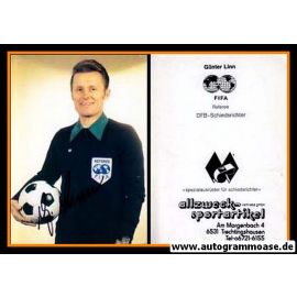 Autogramm Fussball | Schiedsrichter | 1980er FIFA | Günter LINN