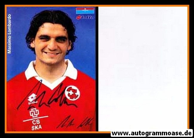 Autogramm Fussball | Schweiz | 1996 Lotto | Massimo LOMBARDO